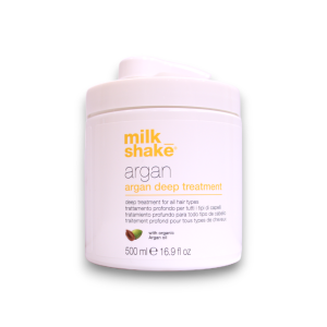 milk shake, argan, organic argan oil, hair cream treatment, for nourishing, 500 ml